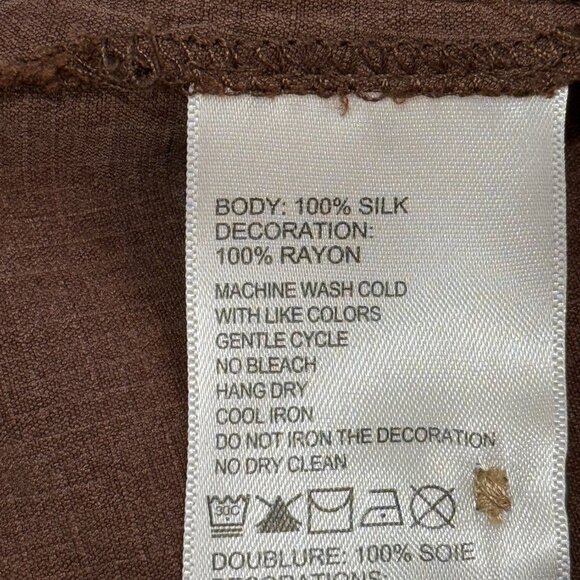 Tommy Bahama Silk Button-Up Shirt Big Cluster Embroidered Grapes Wine Size XL - Picture 7 of 7